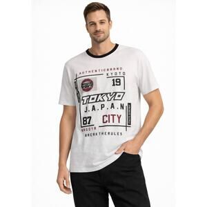 Graphic Aesthetic Mens White Tokyo Japan Graphic T Shirt  XL Athletic Department